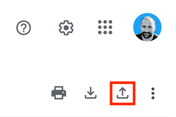 Google Contacts export contacts option