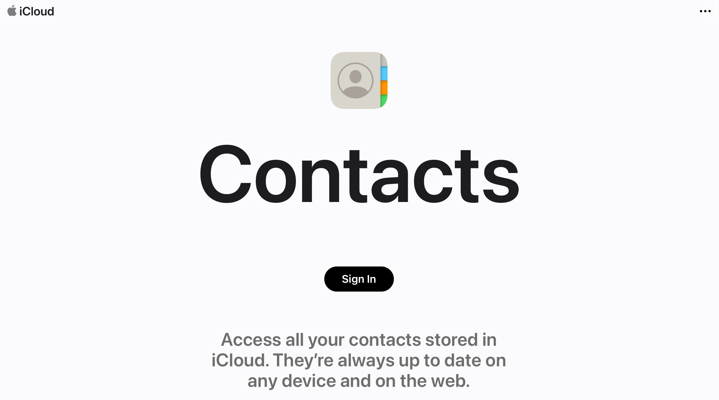 iCloud Contacts